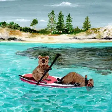 Quokka Ceramic Coaster - Rottnest Island