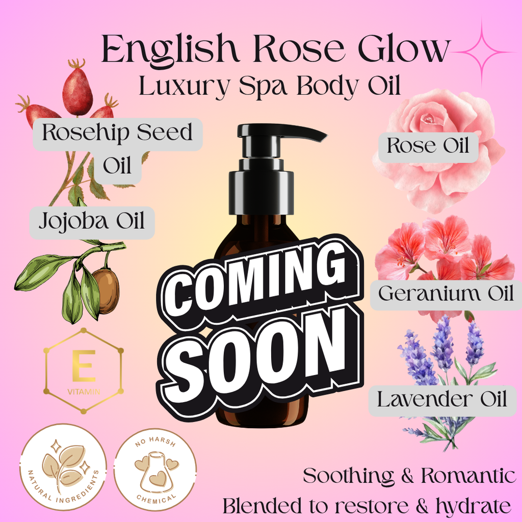 English Rose Glow™ Luxury Spa Body Oil | Rosehip Body Oil Australia