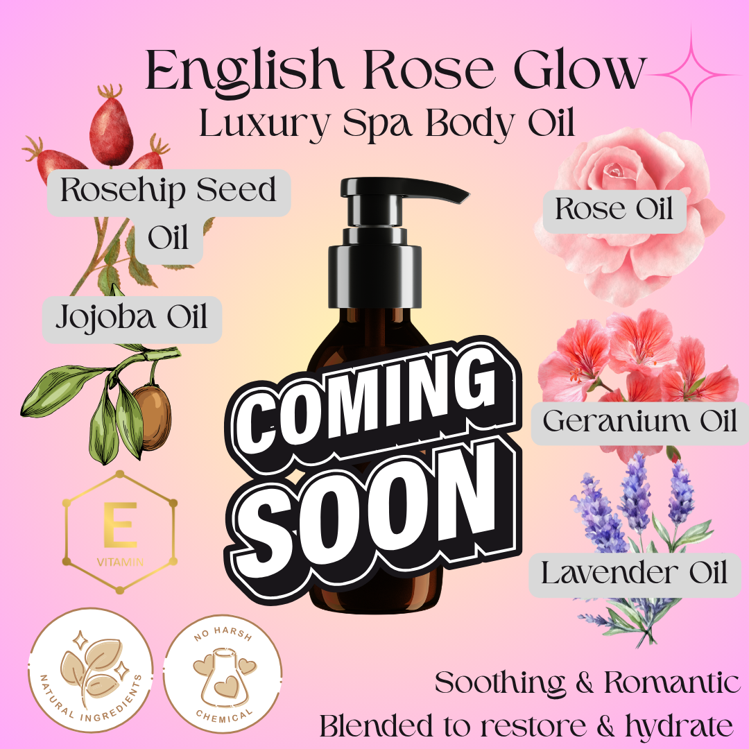 English Rose Glow™ Luxury Spa Body Oil | Rosehip Body Oil Australia