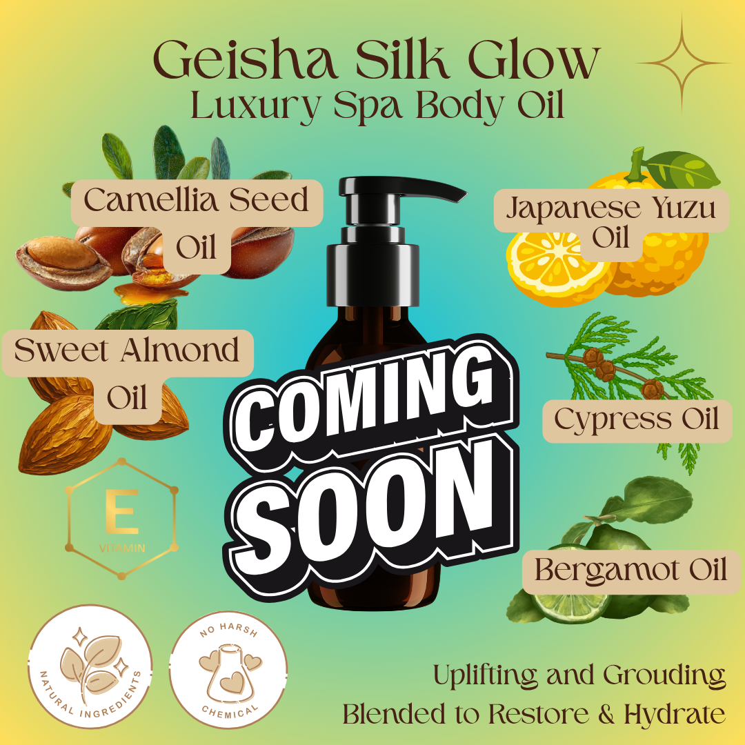 Geisha Silk Glow™ Luxury Spa Body Oil | Camellia Oil Australia