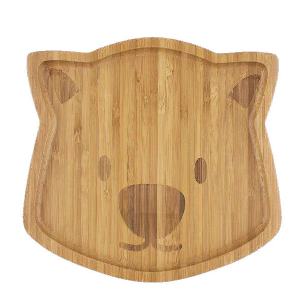 Waldo the Wombat Kids Plate – Eco-Friendly Bamboo Dinnerware