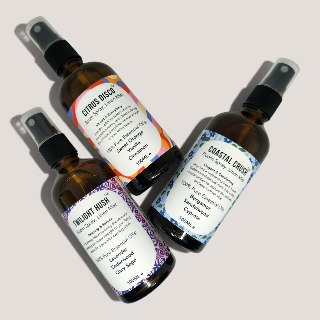 3 amber bottles in a photoshoot 