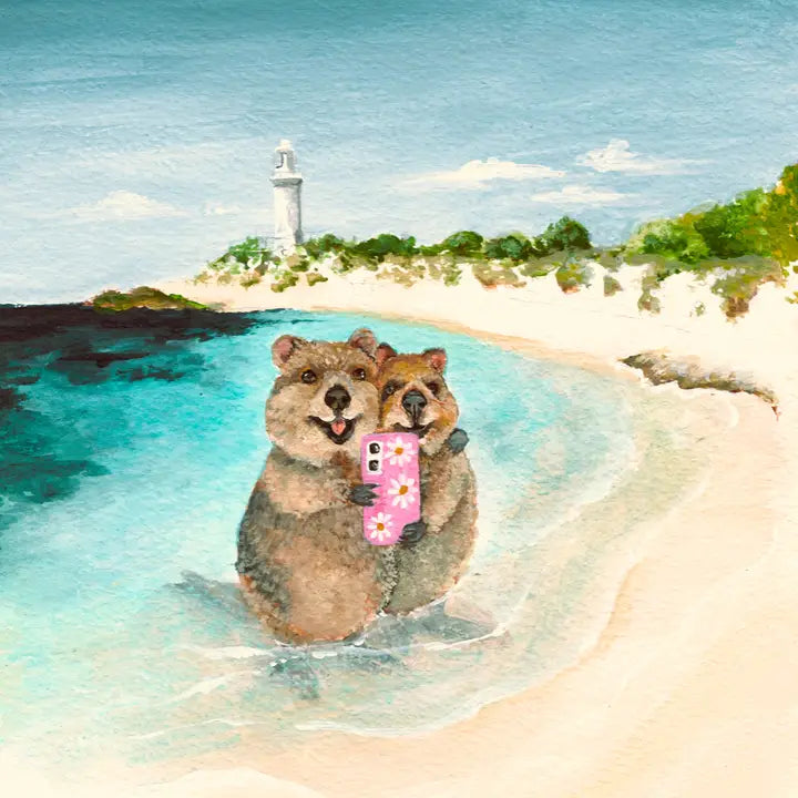 Quokka Ceramic Coaster - Rottnest Island