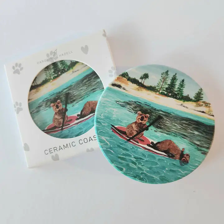 Quokka Ceramic Coaster - Rottnest Island