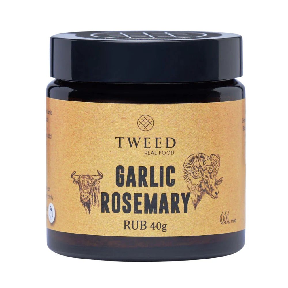 Garlic Rosemary Rub - Tweed Real Food 40g - Gourmet Wanderlust