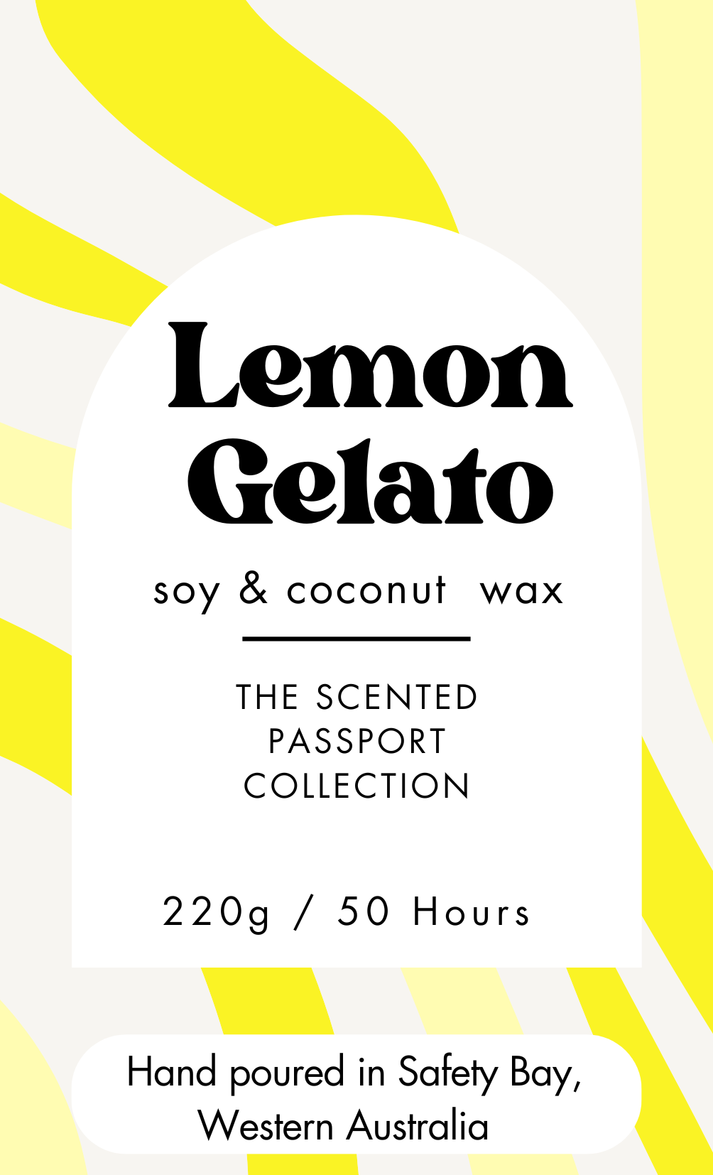 lemon gelato luxury gift candle gift box made in australia