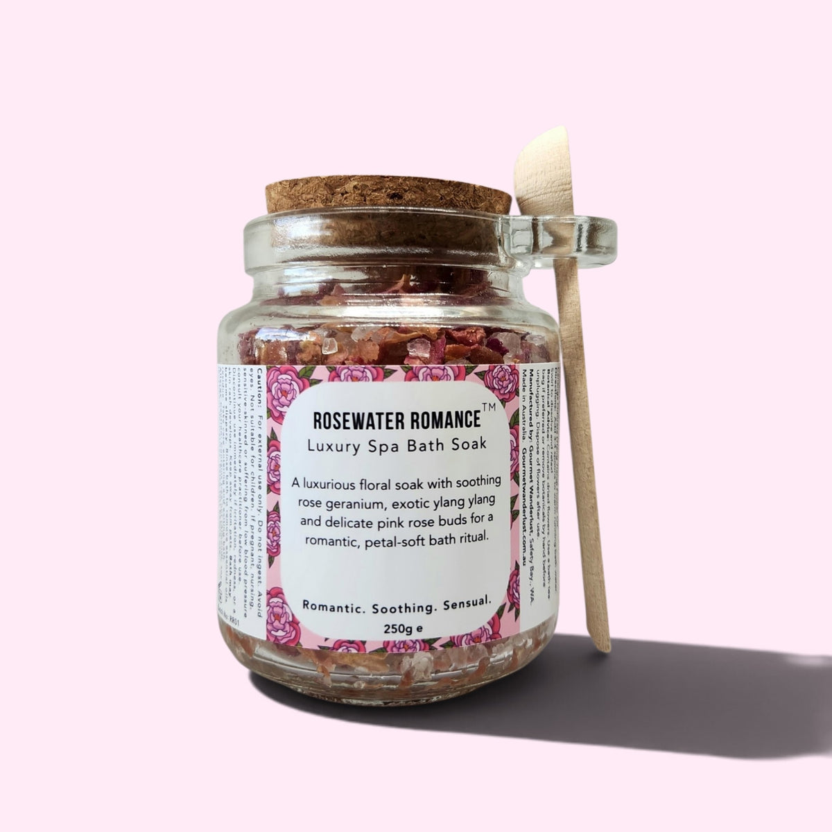 Rosewater Romance – Luxury Spa Bath Soak / Rose Geranium & Ylang Ylang
