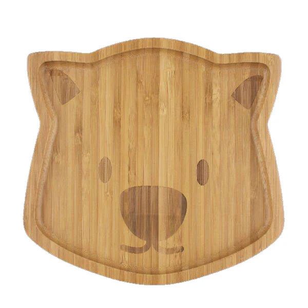 Waldo the Wombat Kids Plate – Eco - Friendly Bamboo Dinnerware - Gourmet Wanderlust
